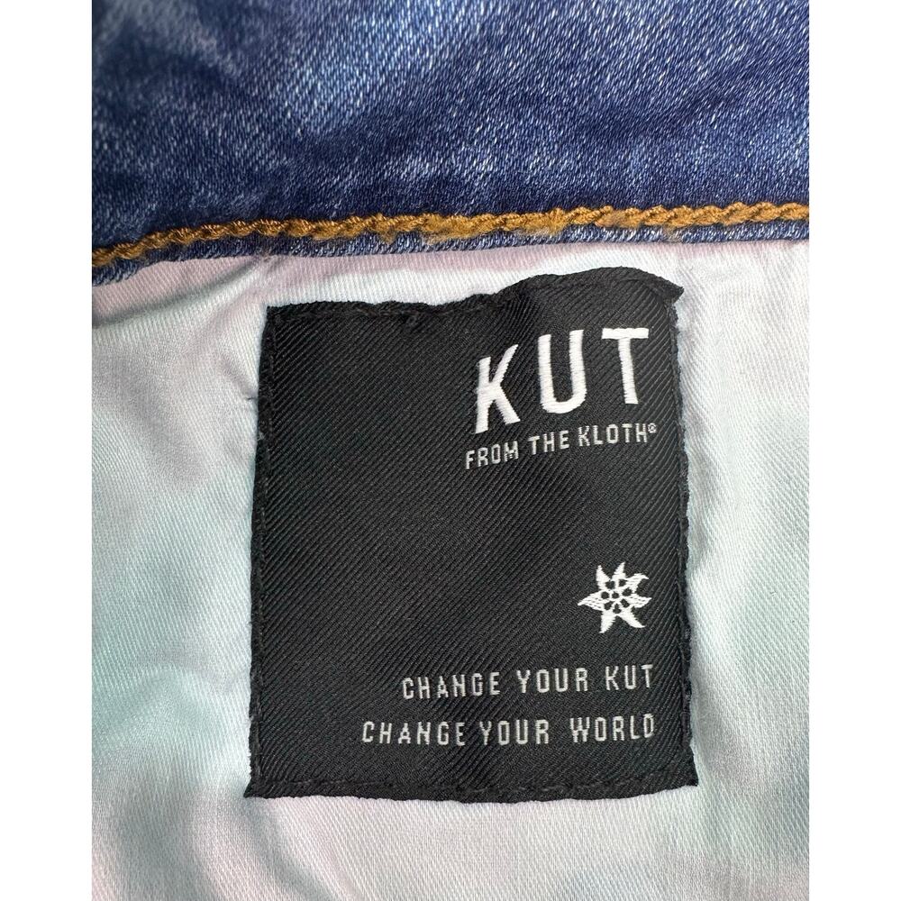 Kut from the Kloth Ana High Rise Fab Ab Flare Jeans Medium Wash Size 18 - Picture 7 of 15